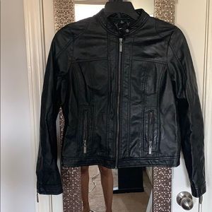 Black Faux leather jacket